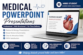 create professional medical notes and powerpoint presentations