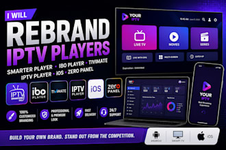rebrand iptv player, smarter player, ibo player, tivimate, ios