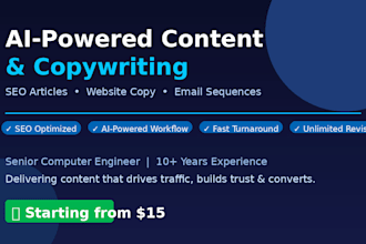 write ai powered content and copywriting for your business