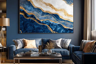 design premium abstract art for interior decoration