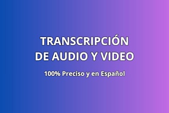 transcribir tus audios y videos en español perfectamente