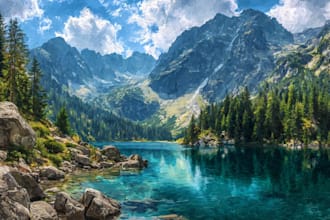 design custom oil painting landscape and nature art