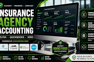 handle insurance agency accounting with accounting seed, ezlynx and quickbooks
