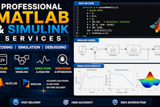 do professional matlab coding and simulink projects