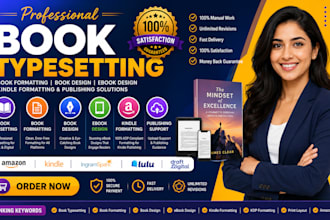do book typesetting book formatting, book design, ebook design kindle formatting