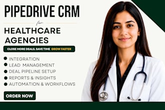 setup pipedrive CRM for healthcare agencies