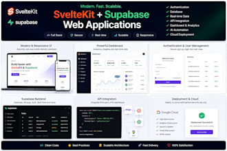 build modern sveltekit and supabase web applications