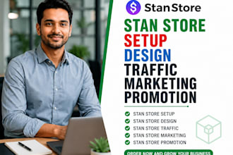 setup and market your stan store, etsy shop, and digital products for more sales