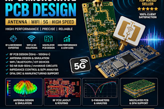 design rf microwave pcb, antenna, wifi and 5g circuit boards