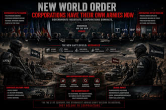 create premium cinematic geopolitical and financial ai infographics
