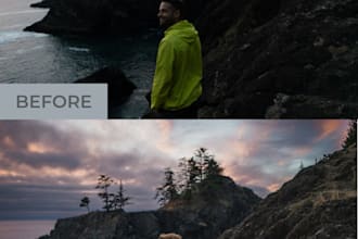 do professional photo editing and color correction