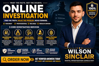 conduct professional online investigation