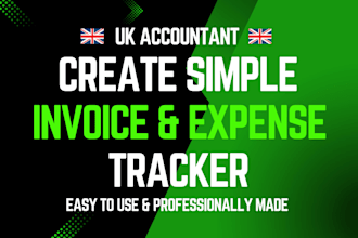 create a simple invoice and expense tracker in excel