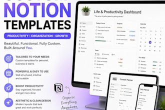 design a custom notion template tailored to your exact workflow