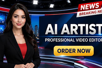 make viral breaking news style ai spokesperson videos