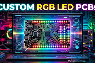 create custom rgb led lighting pcb and wearable electronics