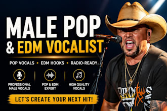 be your male pop singer male singer and vocalist edm singer