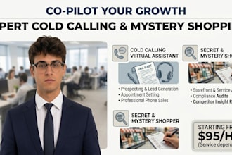 be your virtual assistant cold caller mystery shopper