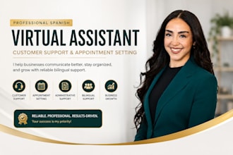 bilingual spanish virtual assistant for customer support and appointment setting