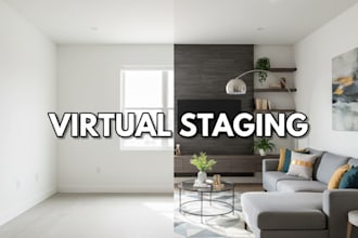 declutter and design photorealistic virtual staging for homes and real estate