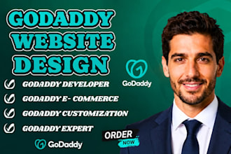 develop godaddy design and redesign godaddy website godaddy wordpress website