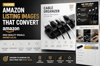 premium amazon listing images and infographics for fba