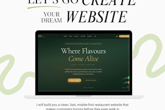 build a restaurant website with menu, gallery and order form