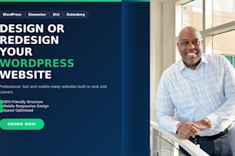 design and develop a professional wordpress website using elementor or divi