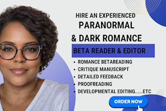 beta read critique and edit paranormal, dark romance