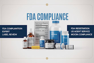 create and review fda nutrition facts and food label compliance