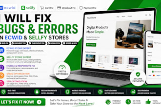 ecwid sellfy cart bug checkout fail payment errors issue mobile speed seo