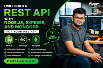 build a rest API using node js express and mongodb for your web app