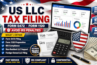us llc tax, form 5472, 1120 filing, irs compliance,non resident llc