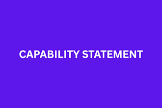 design a professional government contract capability statement