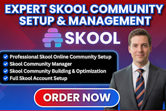 skool community setup skoolonline course skool promotion skool community manager