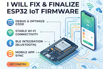 fix and finalize esp32 iot firmware with ble wifi and mobile app integration