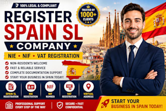 register spain sl company with nie nif and vat registration