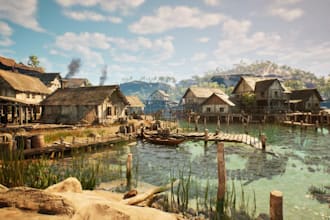 design 3d game environment interior and exterior level design in unity and ue5
