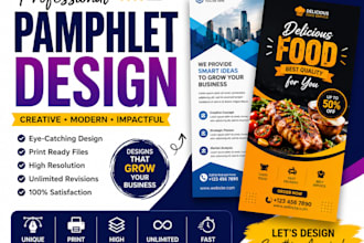 design professional pamphlet, flyer, and brochure design