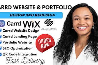 design carrd website redesign carrd landing page carrd co portfolio website