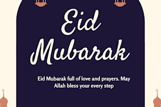 design professional eid mubarak and islamic festival posts