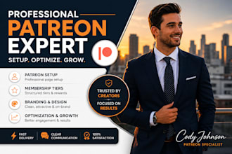 set up optimize and promote your patreon page professionally