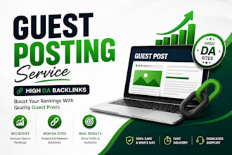 publish guest posts on high authority websites