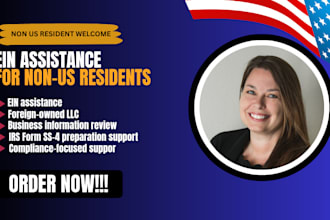 assist non US residents with irs ein application for llc