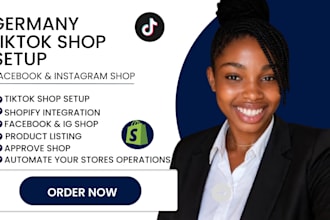 setup germany tiktok shop, tiktok shop ads, facebook shop and dropshipping
