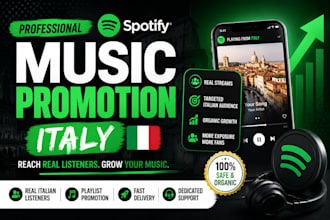 professionally promote your spotify song to italian music fans