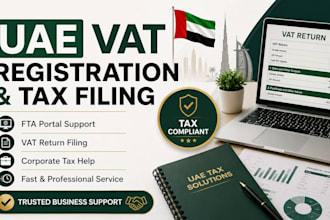handle uae vat registration and vat return filing