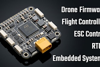 develop drone firmware, flight controller systems, esc control, rtos, embedded