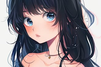 draw anime art and illustration