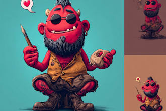 design a cartoon character